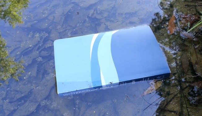 The Waterproof Bible even floats!