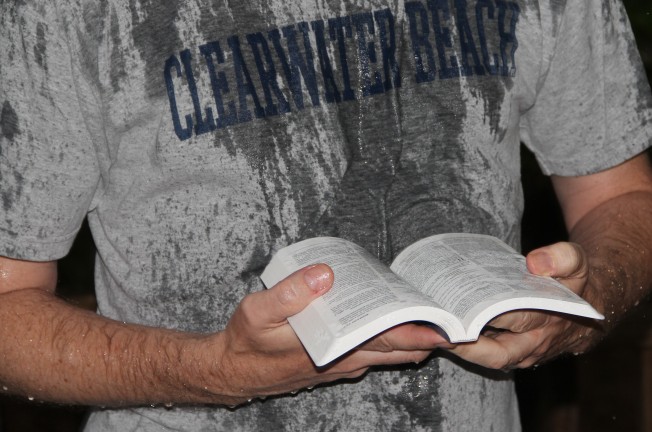Caught in a rainstorm? No worries; this Bible is easily wiped dry and the pages won't be ruined!
